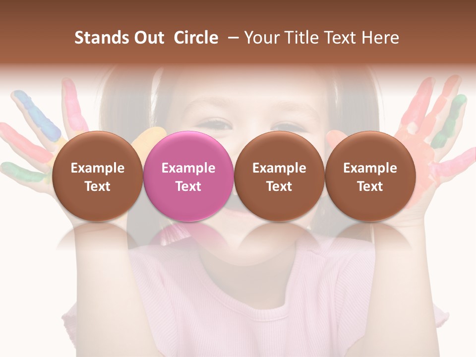 Watercolor Cutout Girl PowerPoint Template