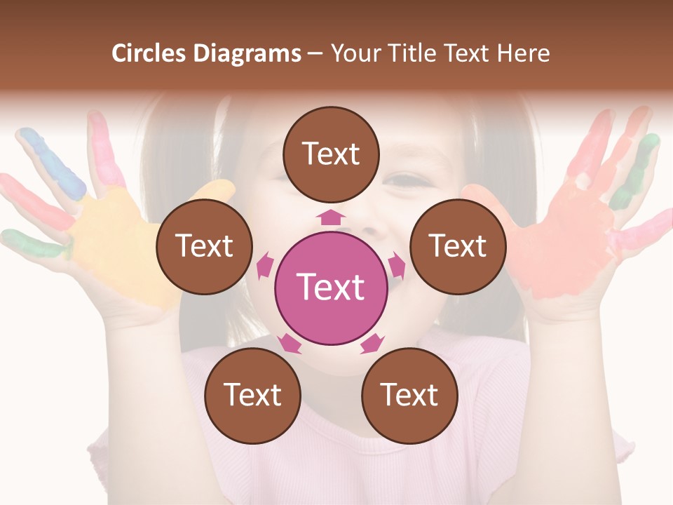 Watercolor Cutout Girl PowerPoint Template