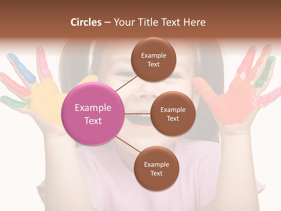 Watercolor Cutout Girl PowerPoint Template