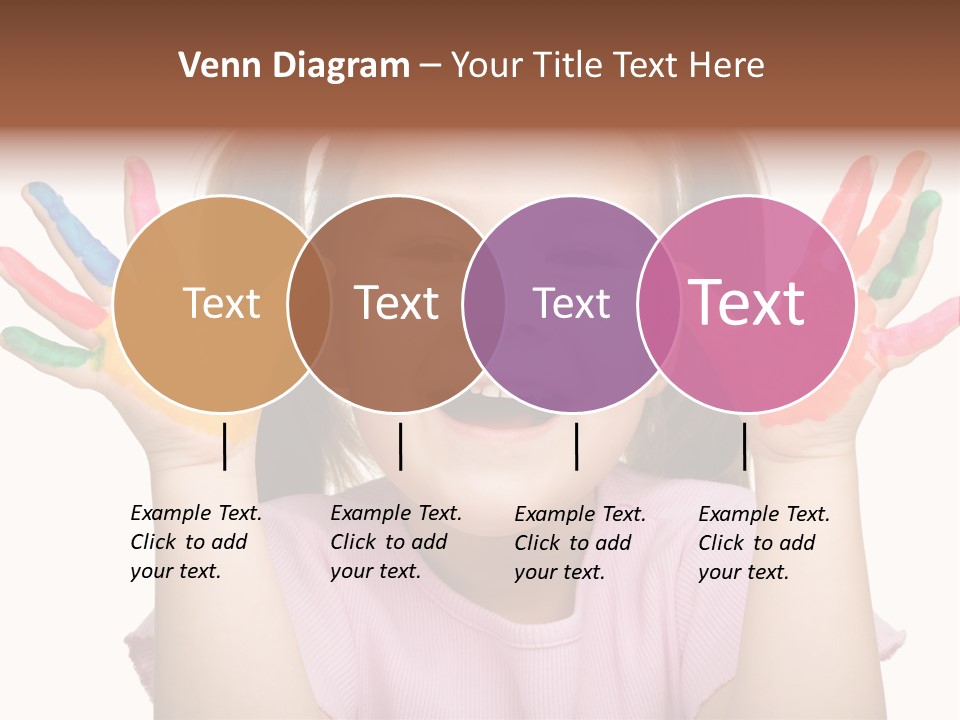 Watercolor Cutout Girl PowerPoint Template