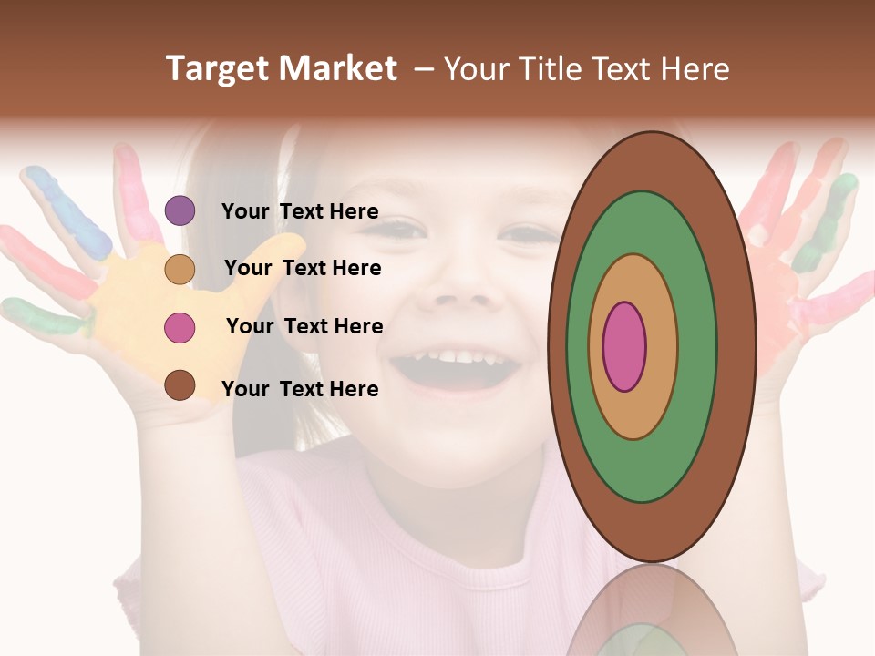 Watercolor Cutout Girl PowerPoint Template