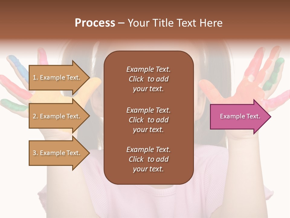 Watercolor Cutout Girl PowerPoint Template