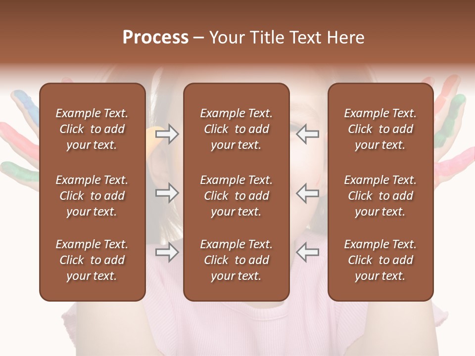 Watercolor Cutout Girl PowerPoint Template