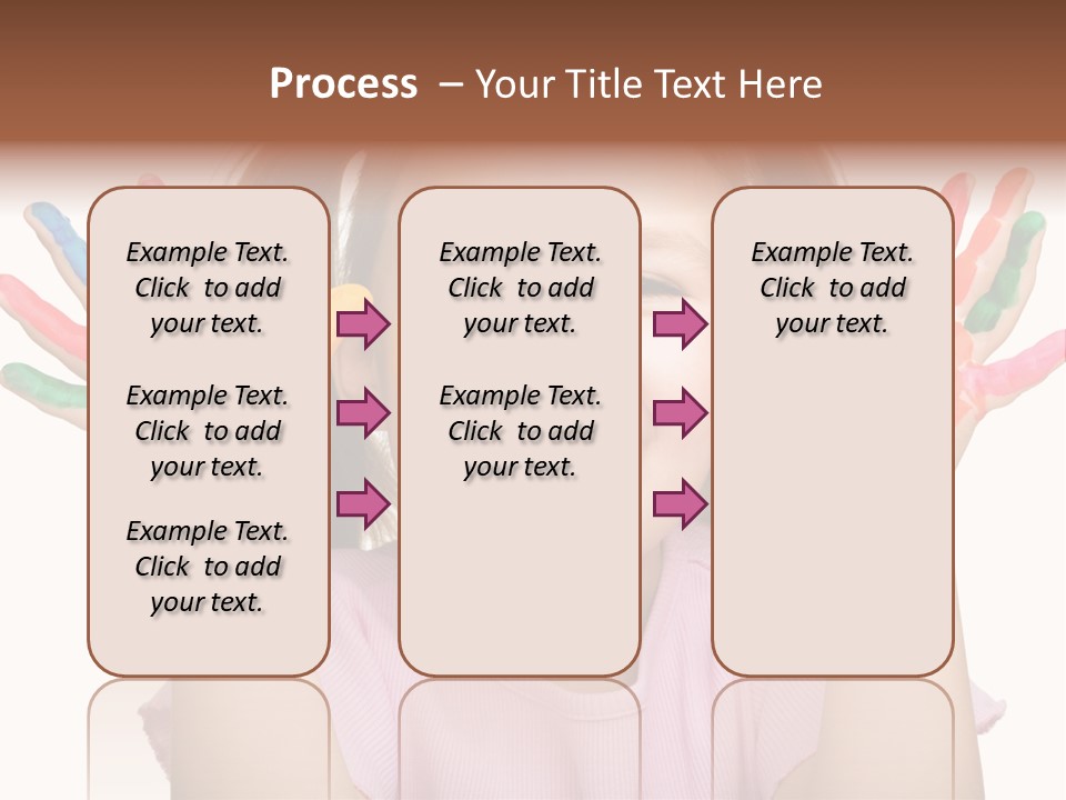 Watercolor Cutout Girl PowerPoint Template