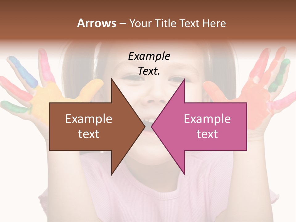 Watercolor Cutout Girl PowerPoint Template