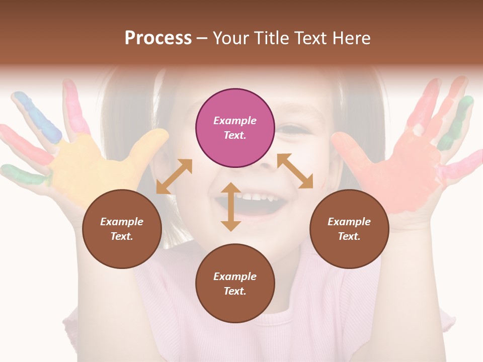 Watercolor Cutout Girl PowerPoint Template