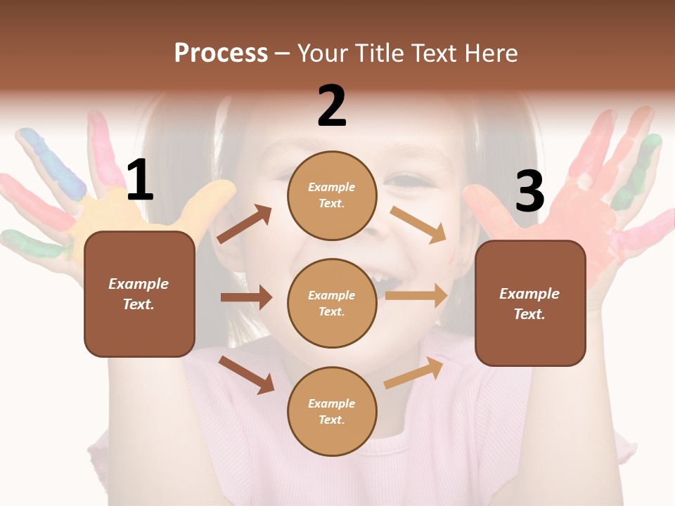 Watercolor Cutout Girl PowerPoint Template