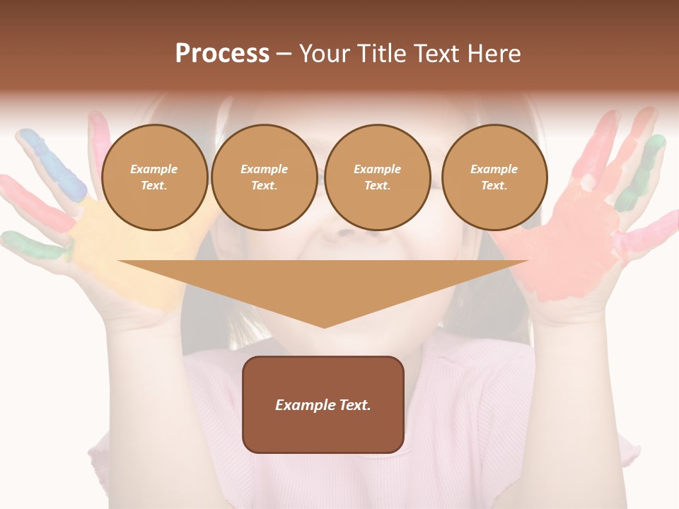 Watercolor Cutout Girl PowerPoint Template