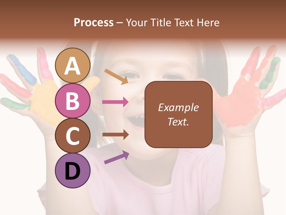 Watercolor Cutout Girl PowerPoint Template