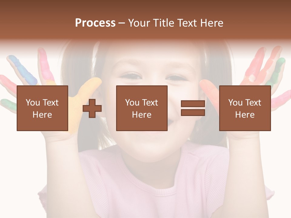 Watercolor Cutout Girl PowerPoint Template