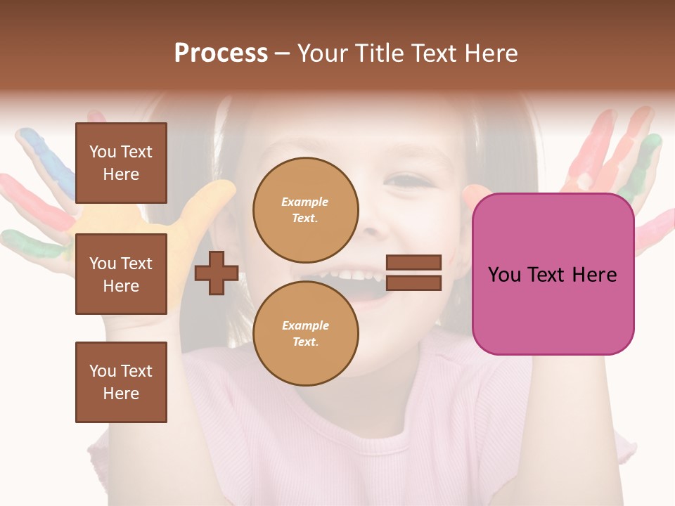 Watercolor Cutout Girl PowerPoint Template