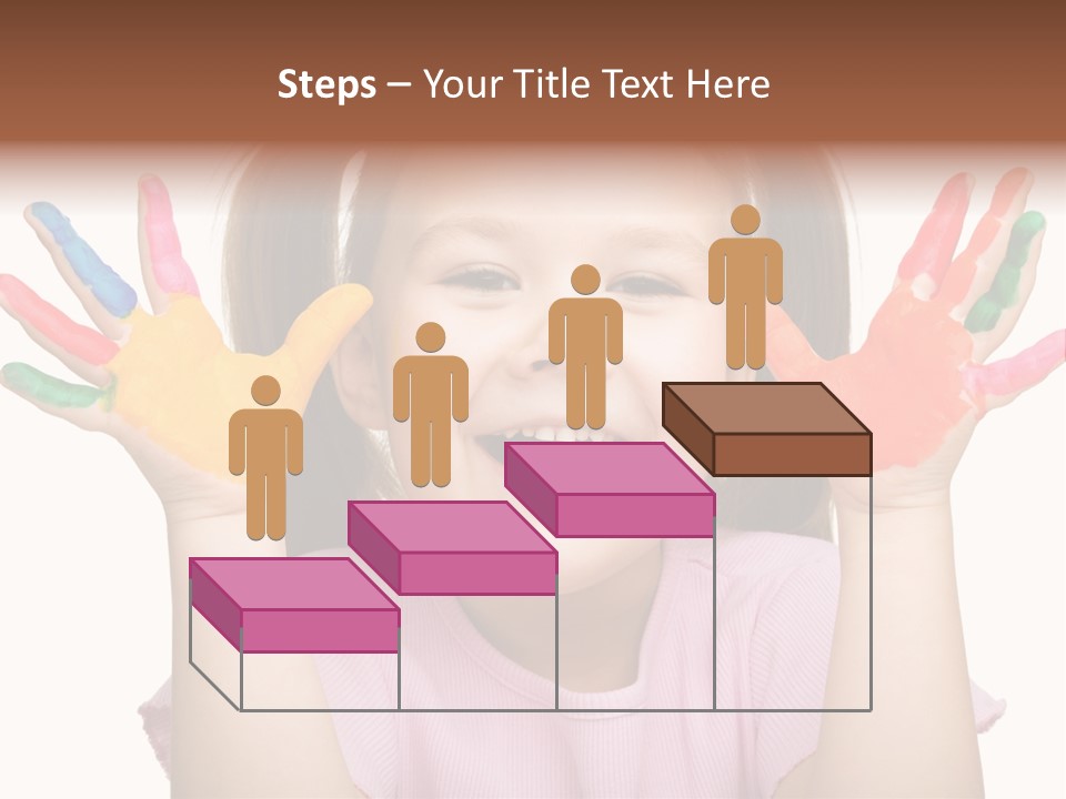 Watercolor Cutout Girl PowerPoint Template