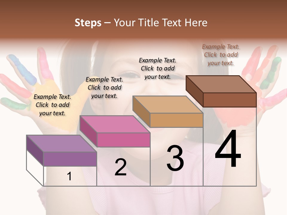 Watercolor Cutout Girl PowerPoint Template