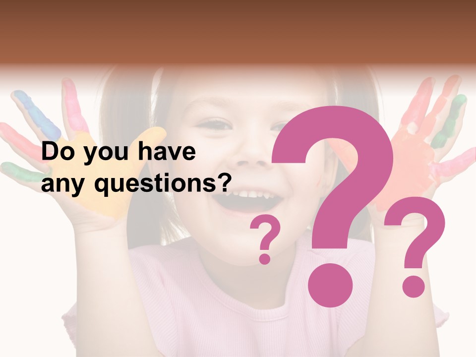 Watercolor Cutout Girl PowerPoint Template