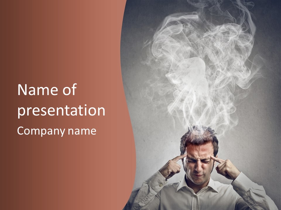 Health Headache Burn PowerPoint Template