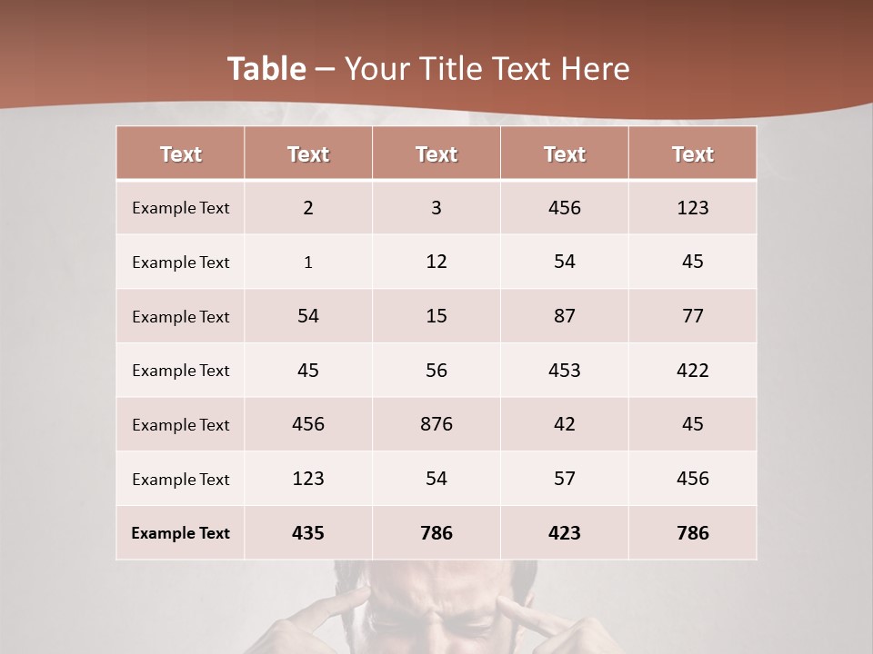 Health Headache Burn PowerPoint Template