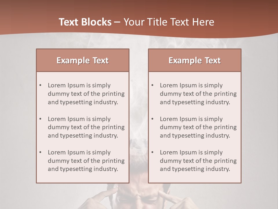 Health Headache Burn PowerPoint Template
