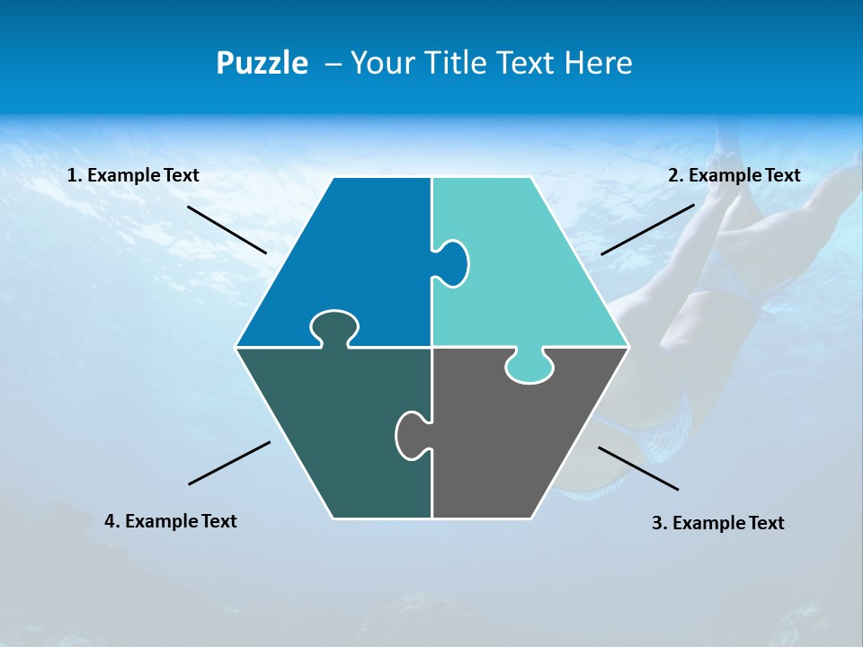 Outdoor Female Wet PowerPoint Template