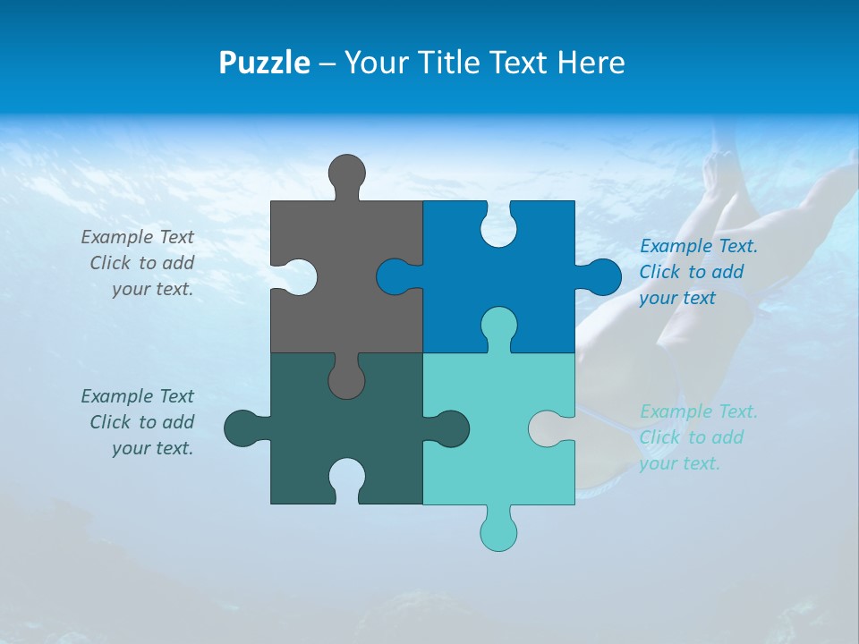 Outdoor Female Wet PowerPoint Template