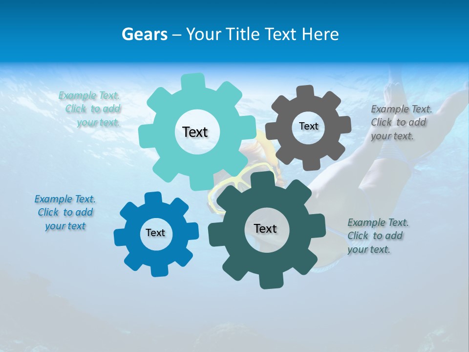 Outdoor Female Wet PowerPoint Template