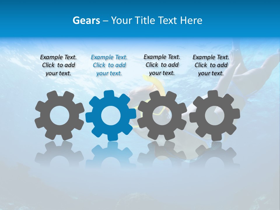 Outdoor Female Wet PowerPoint Template