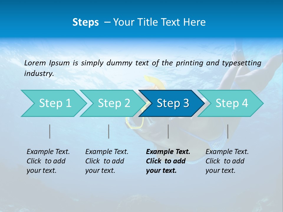 Outdoor Female Wet PowerPoint Template