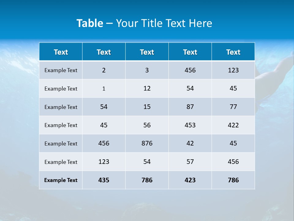 Outdoor Female Wet PowerPoint Template