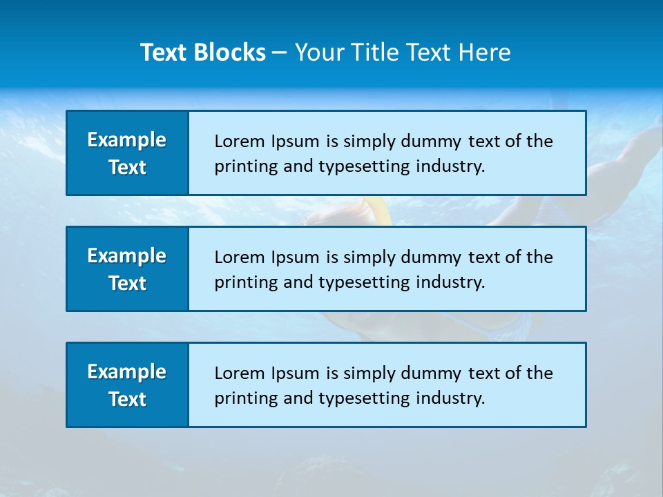 Outdoor Female Wet PowerPoint Template
