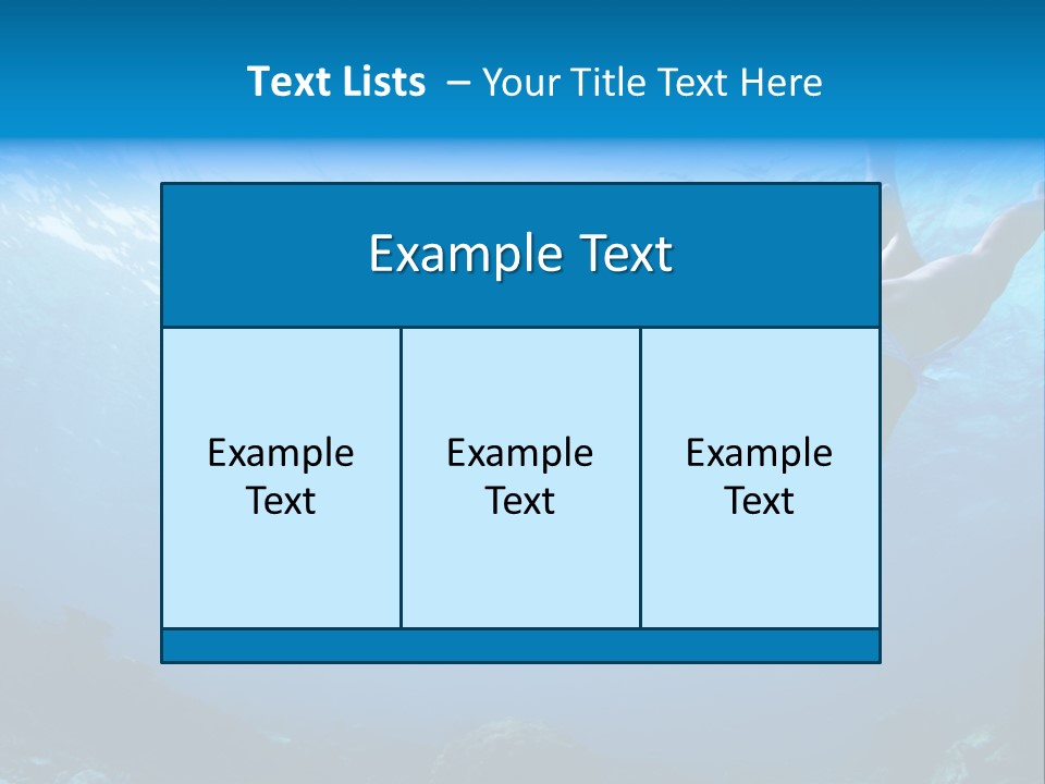 Outdoor Female Wet PowerPoint Template