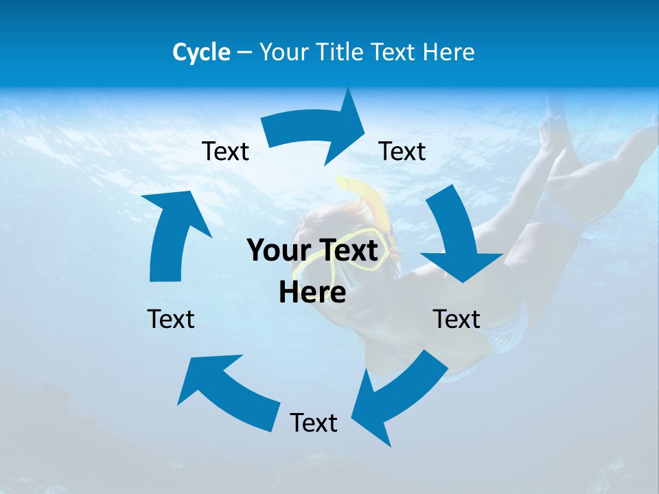 Outdoor Female Wet PowerPoint Template