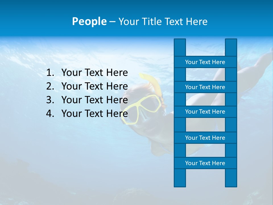 Outdoor Female Wet PowerPoint Template