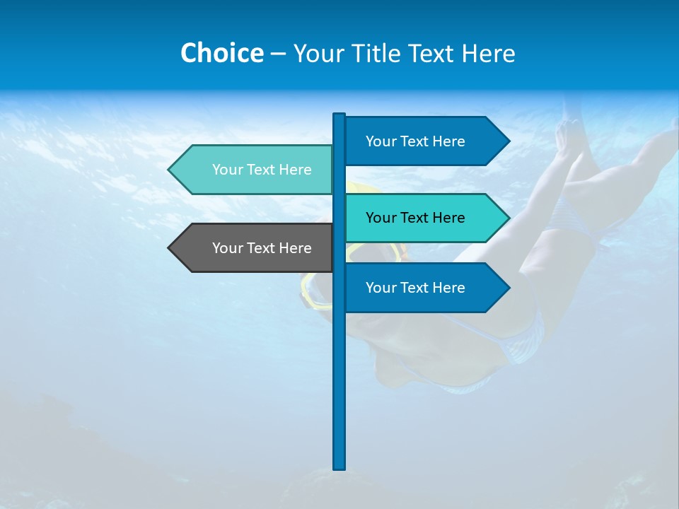 Outdoor Female Wet PowerPoint Template