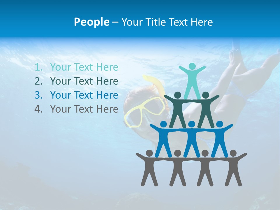 Outdoor Female Wet PowerPoint Template