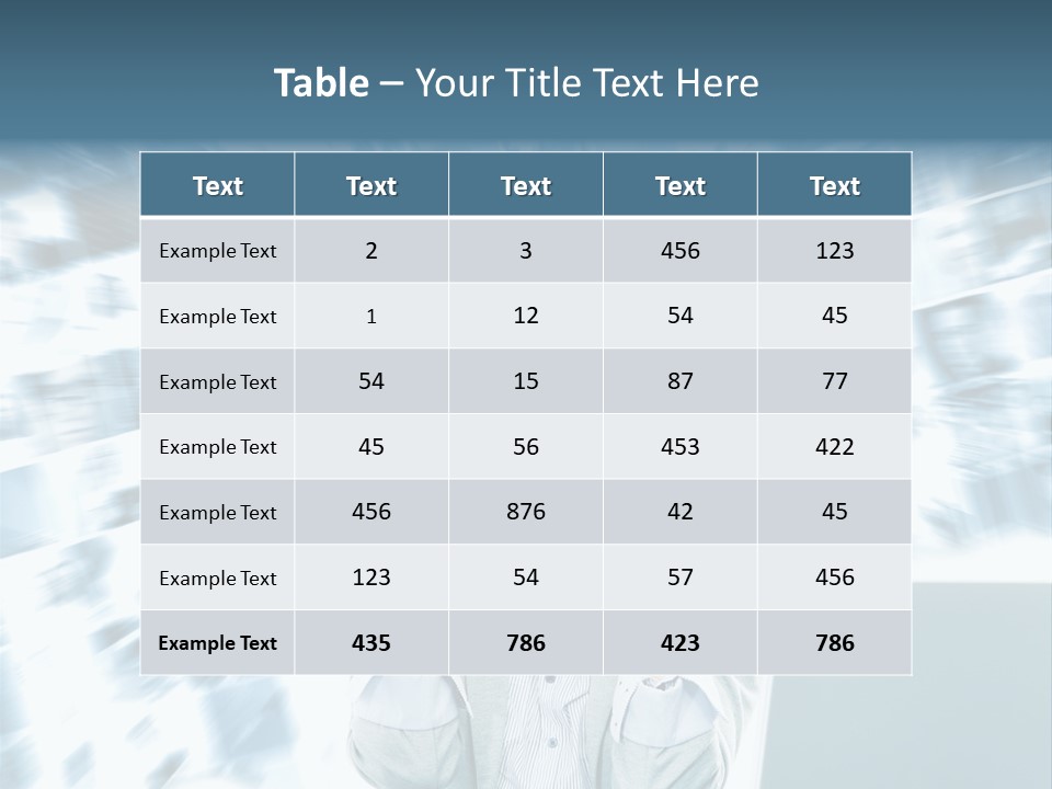 Bank People Information PowerPoint Template