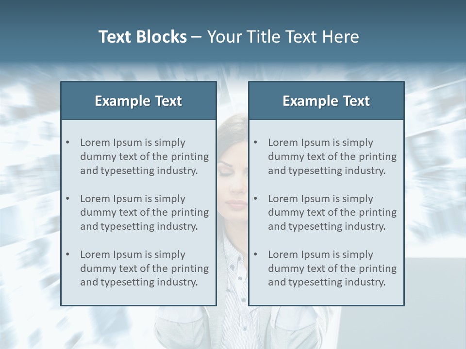 Bank People Information PowerPoint Template