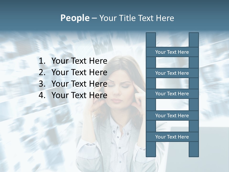 Bank People Information PowerPoint Template