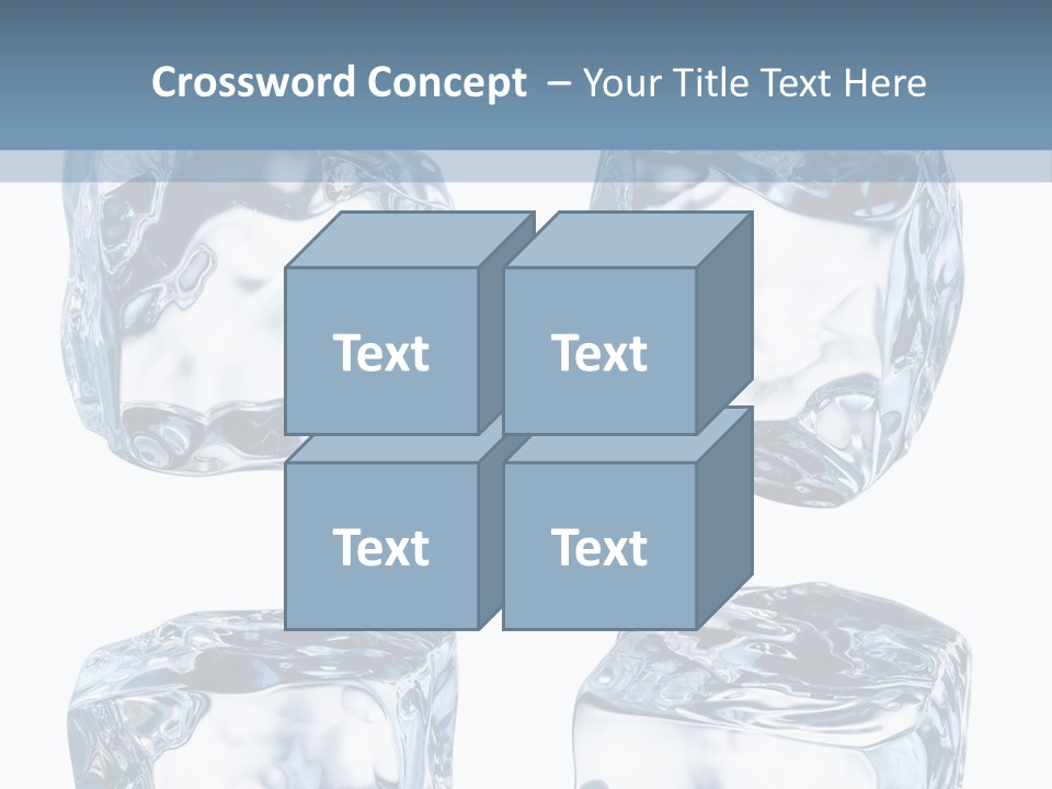 White Blocks Background PowerPoint Template