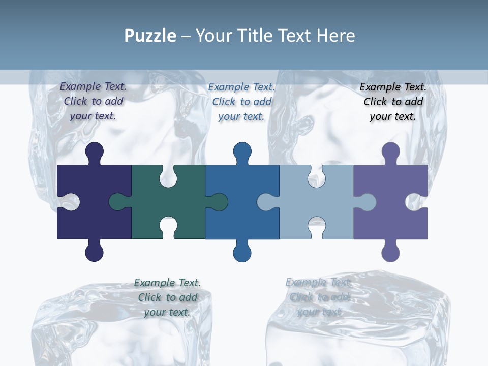 White Blocks Background PowerPoint Template