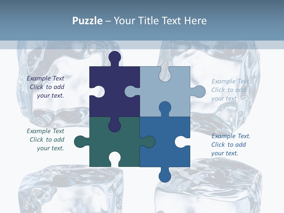 White Blocks Background PowerPoint Template