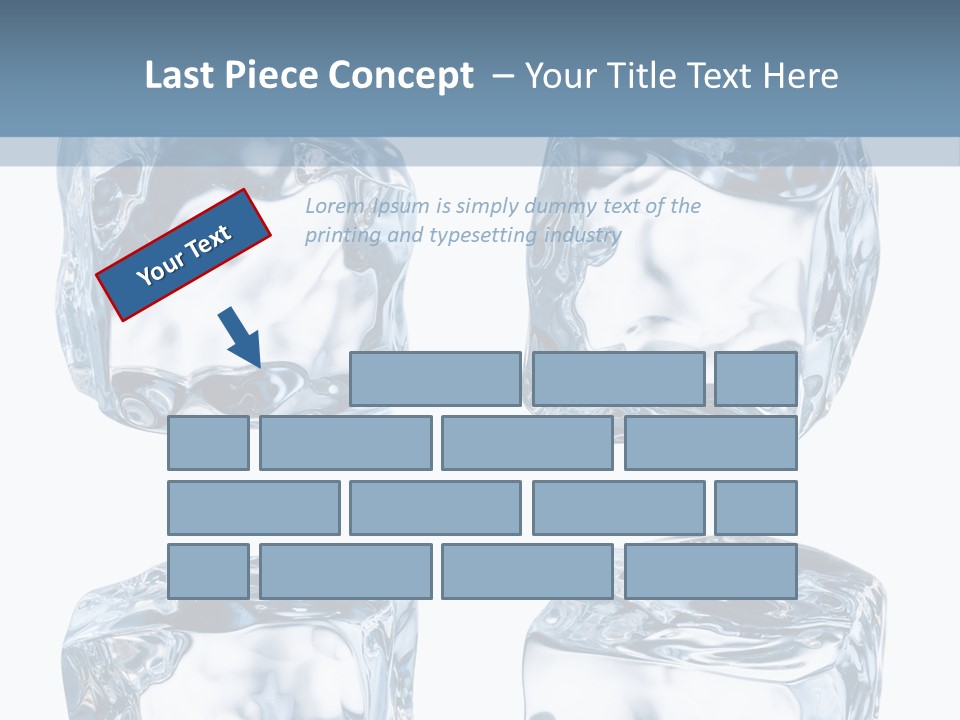 White Blocks Background PowerPoint Template