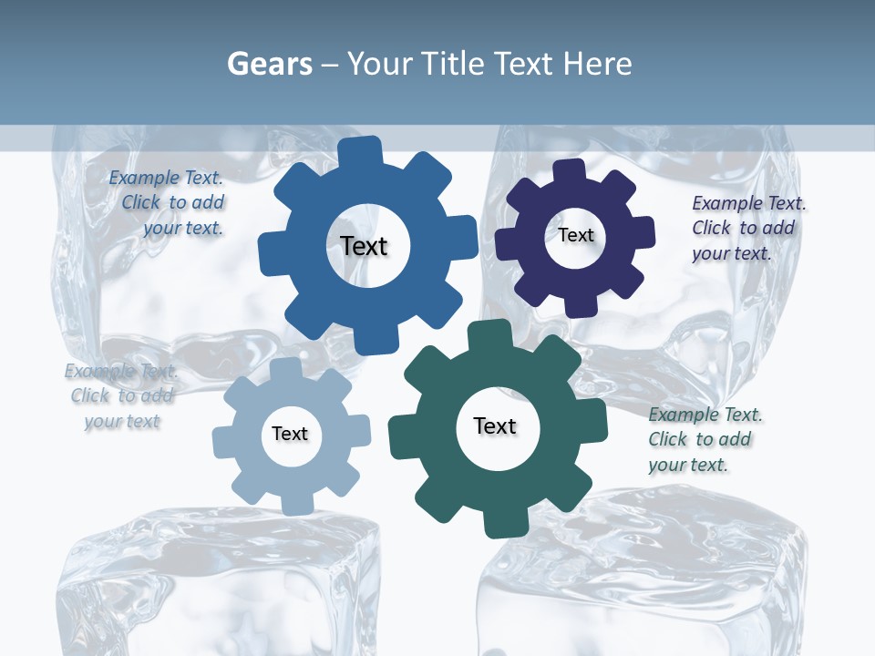 White Blocks Background PowerPoint Template