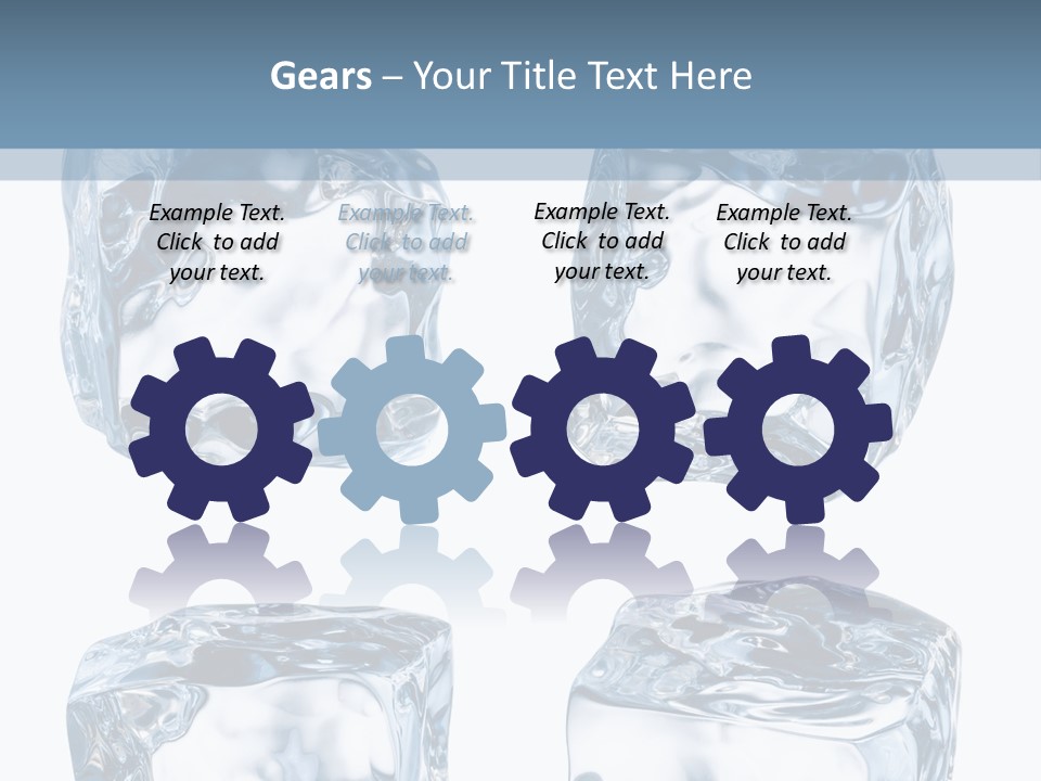 White Blocks Background PowerPoint Template