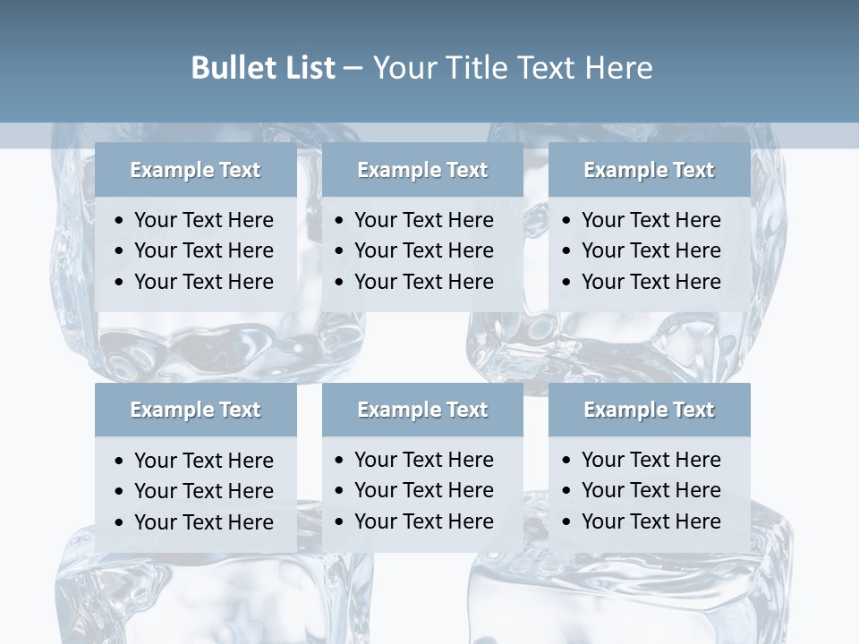 White Blocks Background PowerPoint Template