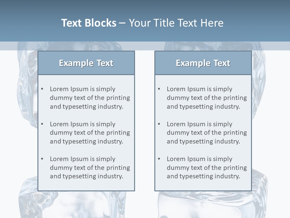 White Blocks Background PowerPoint Template