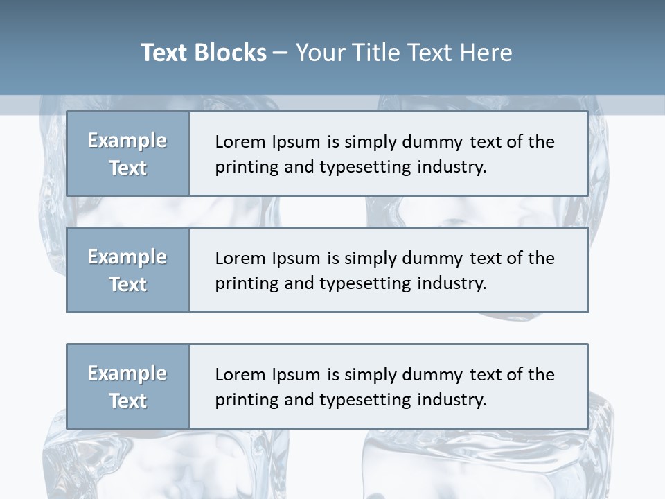 White Blocks Background PowerPoint Template