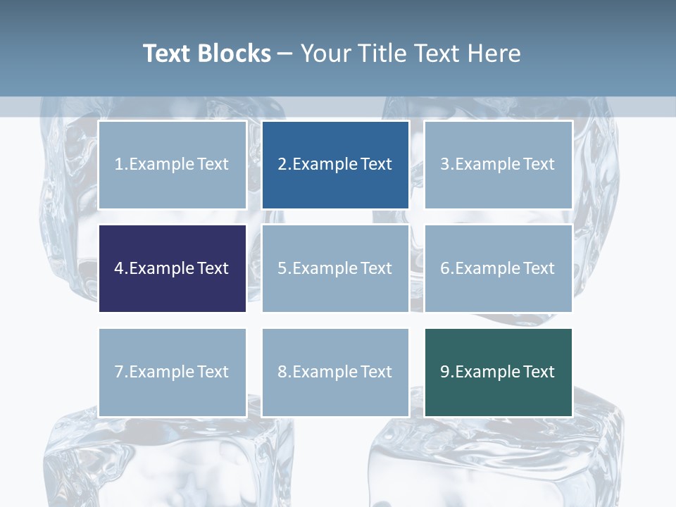 White Blocks Background PowerPoint Template