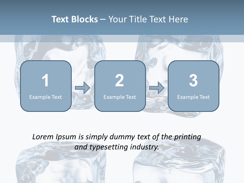 White Blocks Background PowerPoint Template