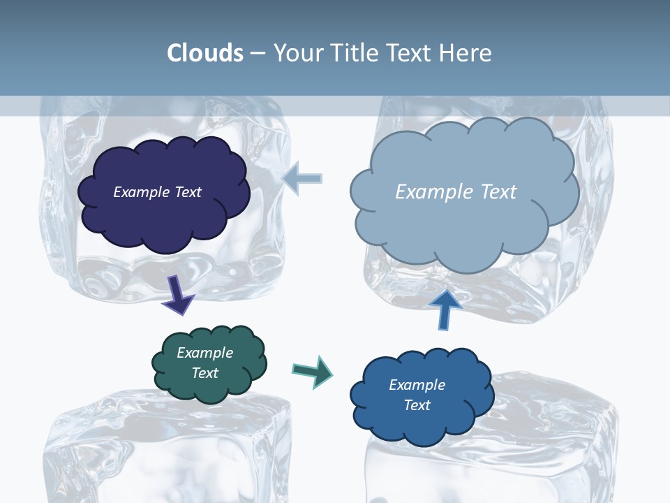 White Blocks Background PowerPoint Template