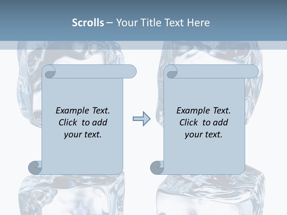 White Blocks Background PowerPoint Template