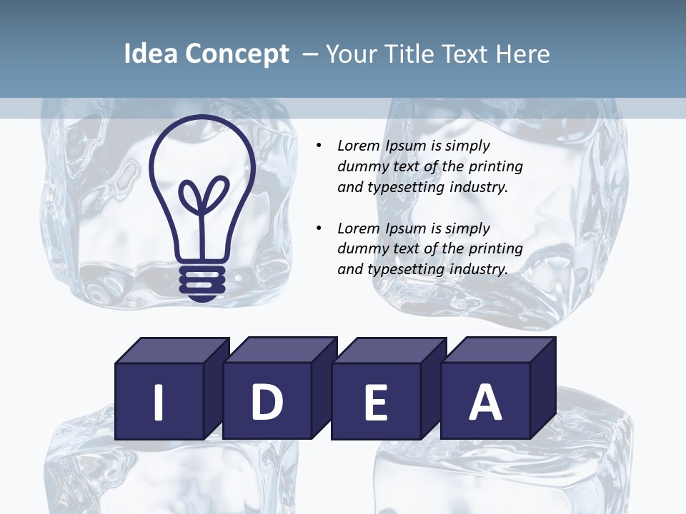 White Blocks Background PowerPoint Template